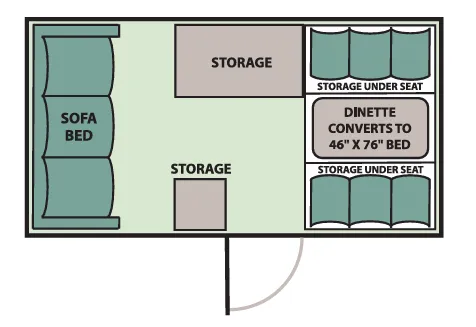 Aliner Scout BASE floor plan