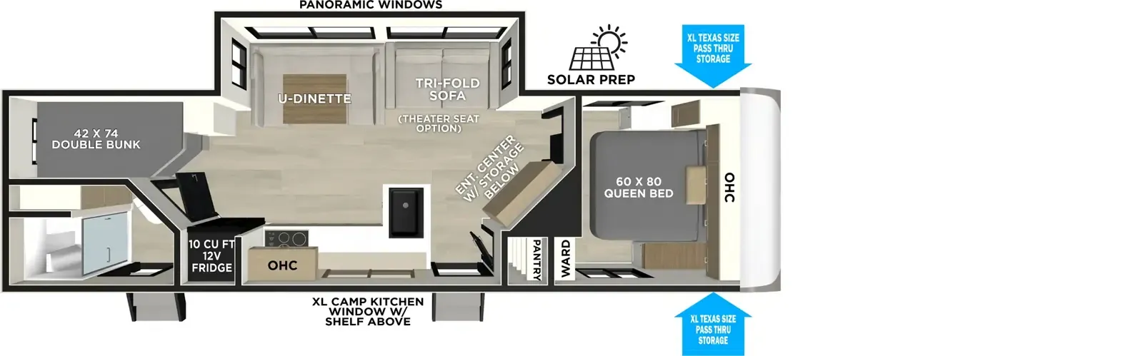 2026 Forest River Salem Hemisphere Hyper-Lyte 25BHHL - Floor plan