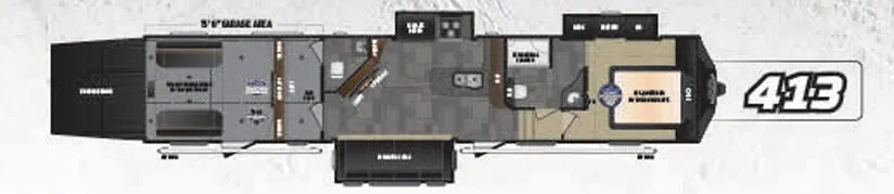 Keystone Fuzion 413 floor plan