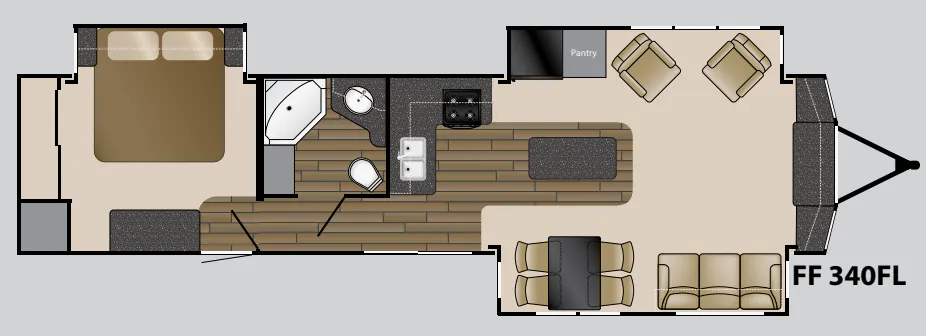 Heartland Fairfield 340 FL floor plan