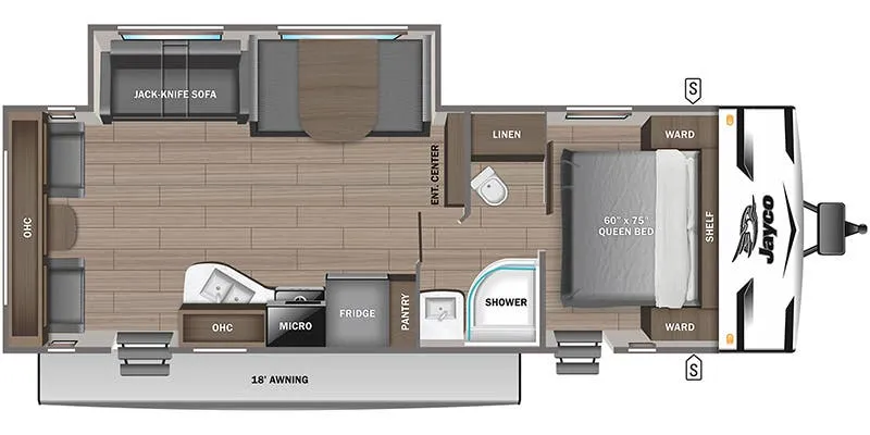 2025 Jayco Jay Flight SLX 262RLS - Floor plan