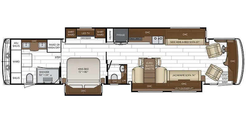 Newmar Dutch Star 4370 floor plan