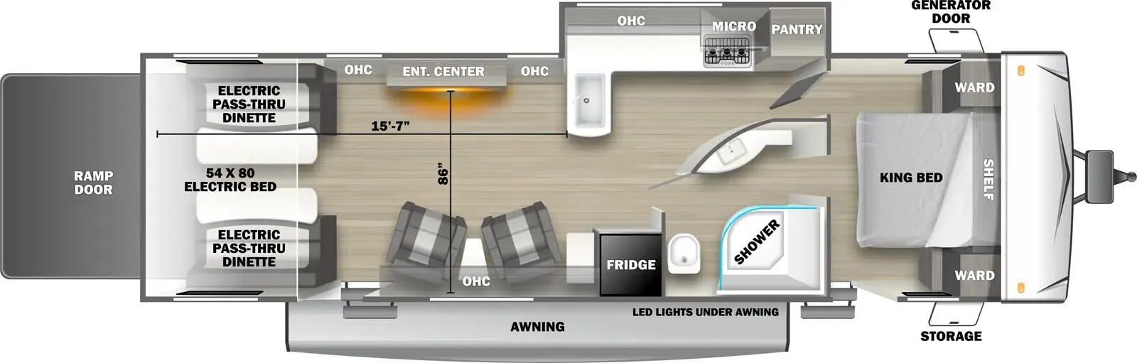 Forest River Sandstorm 2900SRS floor plan
