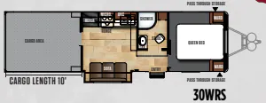 Forest River Work and Play FRP 30WRS floor plan