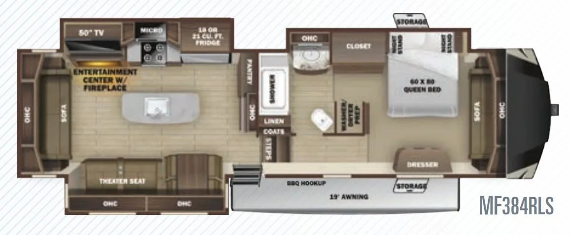 Highland Ridge Mesa Ridge MF384RLS floor plan
