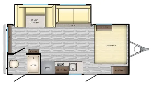 CrossRoads Zinger Lite 18DS floor plan