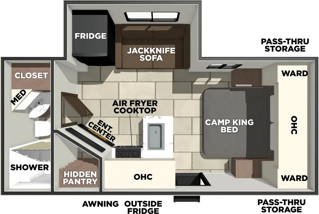 2026 Prime Time Tracer 195RB floor plan