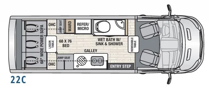 Coachmen Beyond 22C AWD floor plan