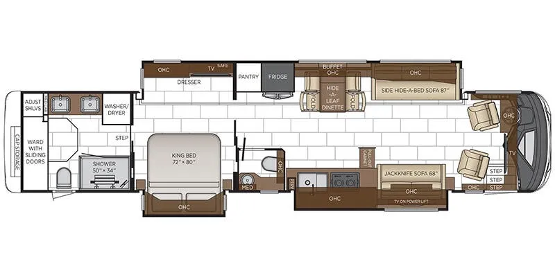 2026 Newmar Mountain Aire 4551 - Floor plan