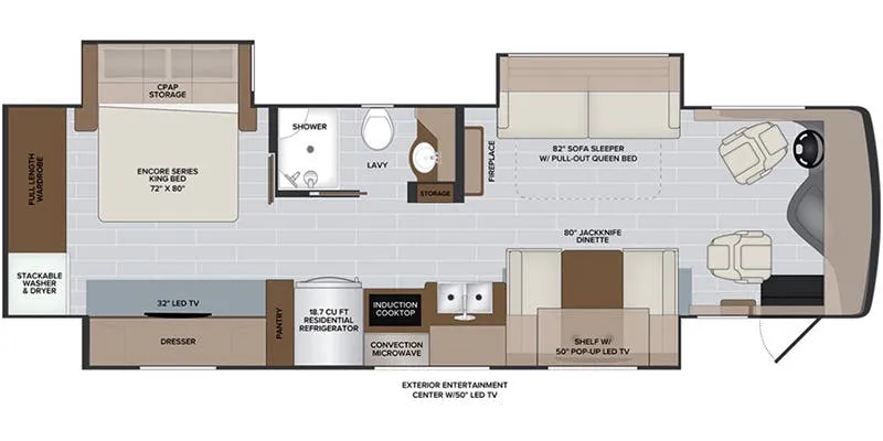 Holiday Rambler Nautica 34RX floor plan