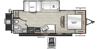 2024 Coachmen Catalina 243RBS floor plan