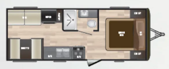 2018 Keystone Hideout LHS 202LHS floor plan