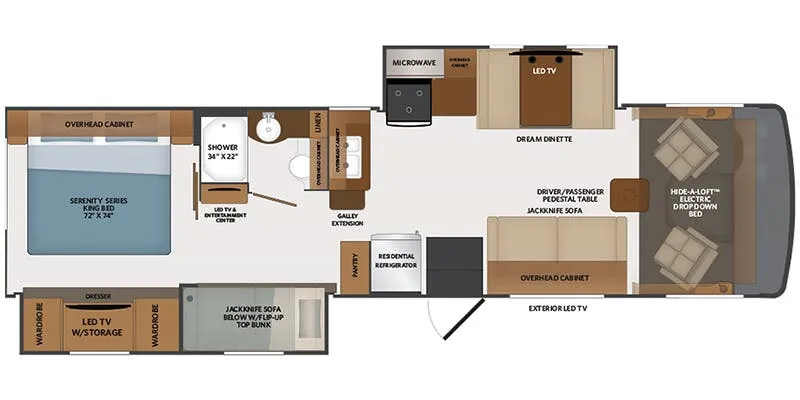 2026 Fleetwood Flair 33B6 floor plan
