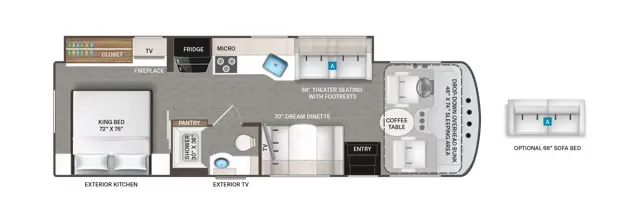Thor Motor Coach Indigo MM30 floor plan