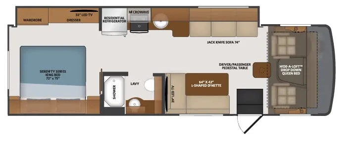 Fleetwood Flair 29M floor plan