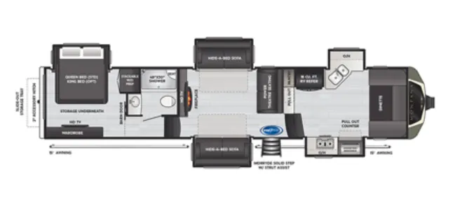 Keystone Montana 3740FK floor plan