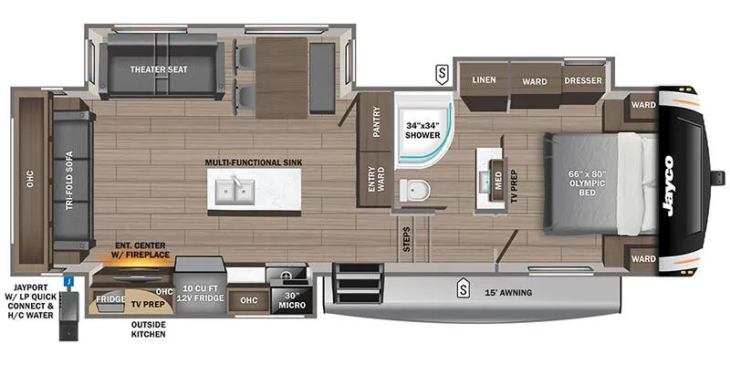 2025 Jayco Eagle HT 28CRT - Floor plan