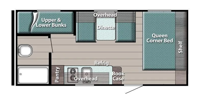 2025 Gulf Stream RV Enlighten 17BH - Floor plan