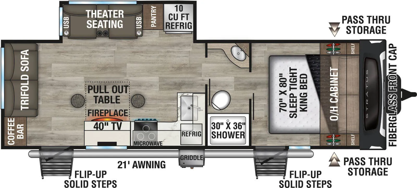 Venture RV Stratus SR251VRL floor plan