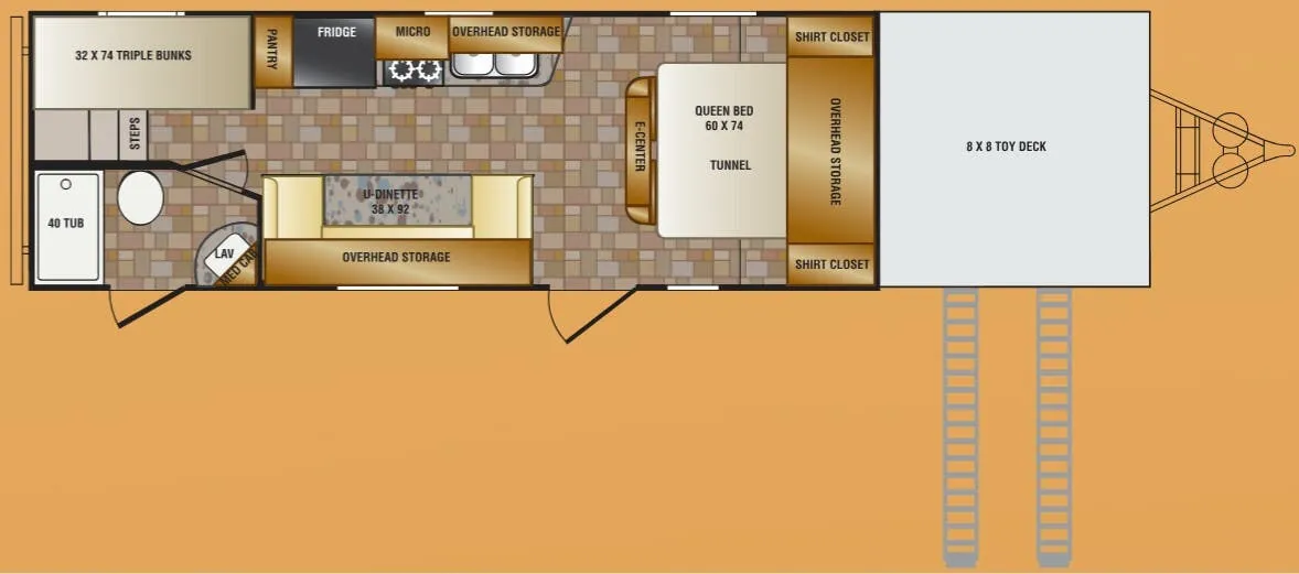 CrossRoads Z-1 1 ZT251TD floor plan