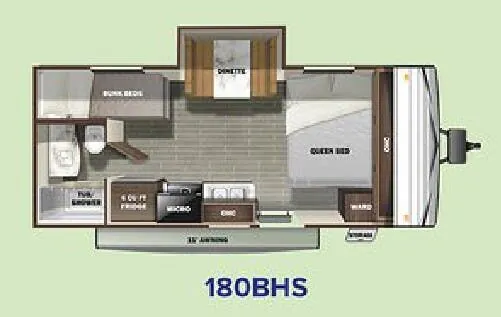 Starcraft Autumn Ridge 180BHS floor plan