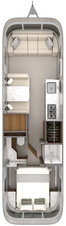Airstream Classic 30RB floor plan