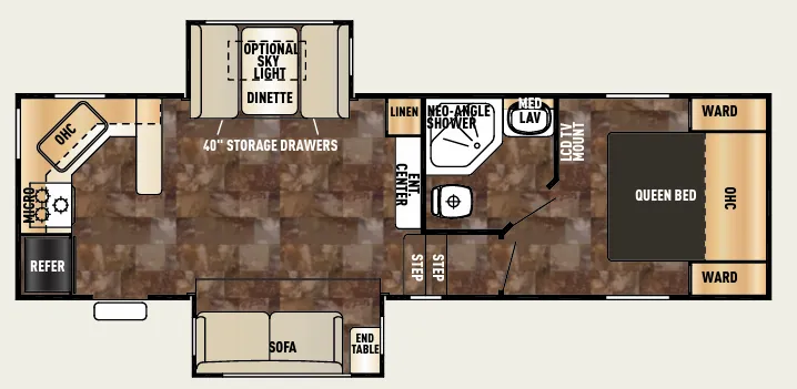 2017 Forest River RV Cherokee 255P - Floor plan