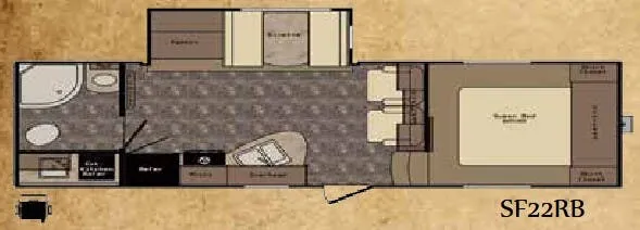 CrossRoads Sunset Trail Reserve SF22RB floor plan