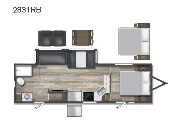 Winnebago Voyage 2831RB floor plan