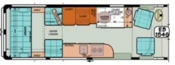 Sportsmobile Promaster 154S floor plan