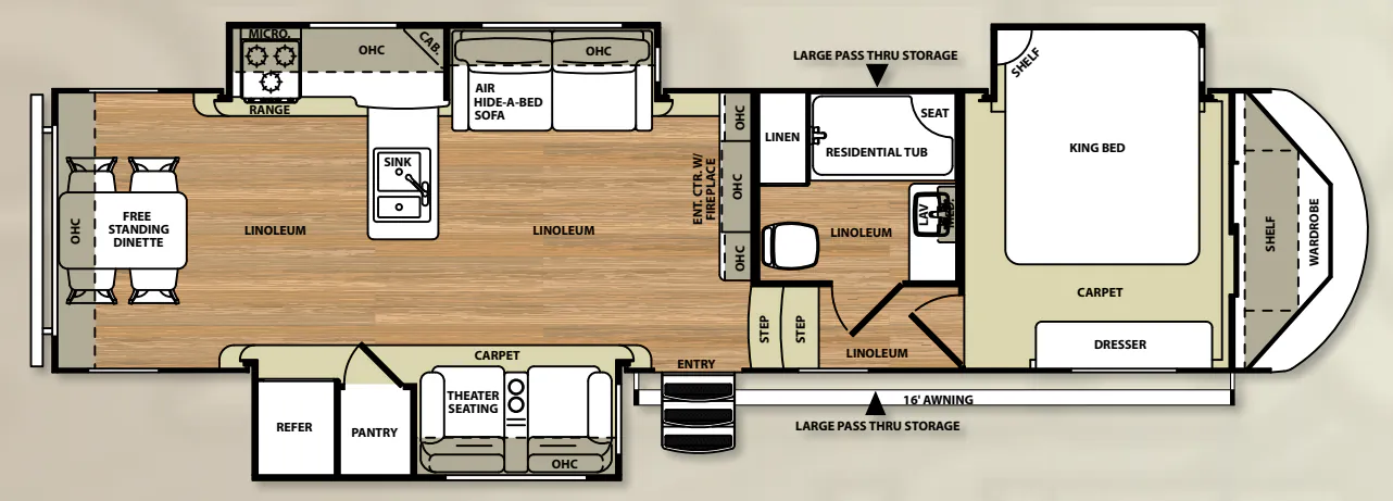 Forest River Salem Hemisphere Lite 368RD floor plan