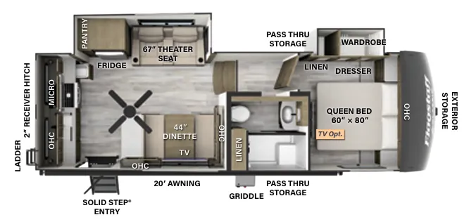 Forest River Flagstaff Classic F282RD floor plan