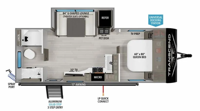 Grand Design Transcend Xplor 221RB floor plan