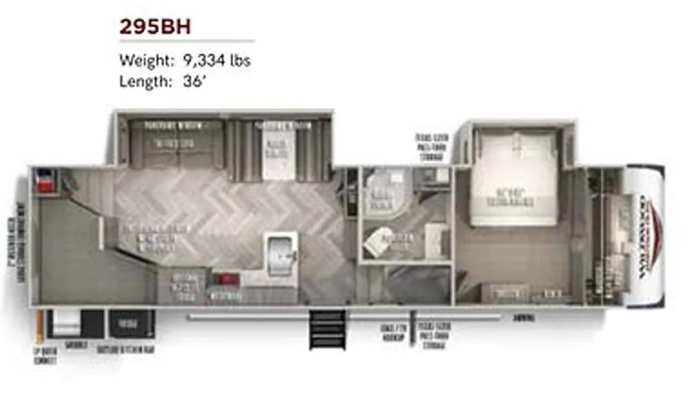 Forest River Wildwood Heritage Glen 295BH floor plan