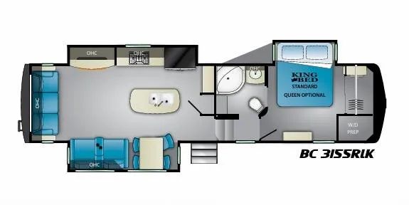 Heartland Big Country 3155RLK floor plan