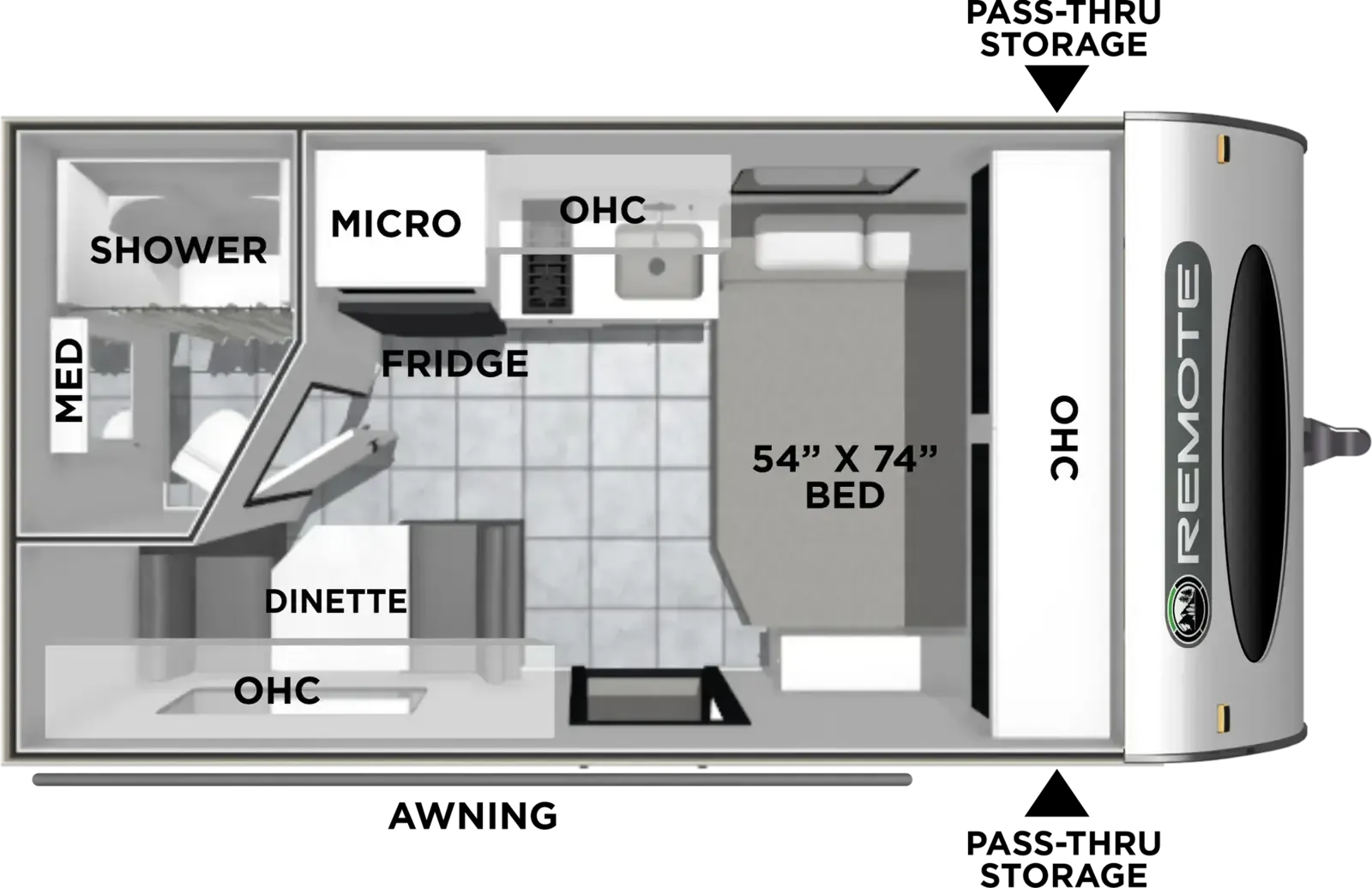 Coachmen Remote 121R floor plan