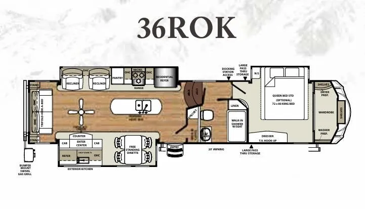 Forest River Sierra 36ROK floor plan