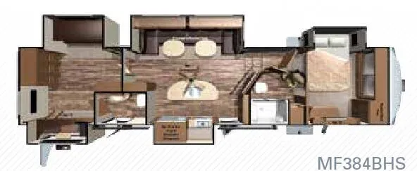 Highland Ridge Mesa Ridge MF384BHS floor plan