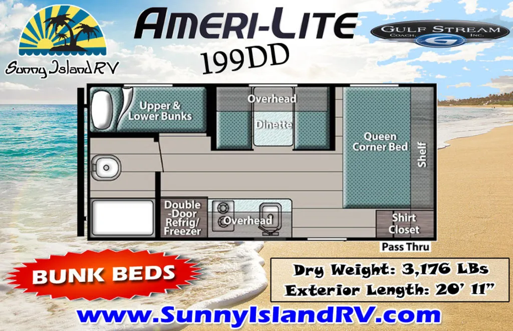 2021 Gulf Stream Ameri-Lite 199DD - Photo 3