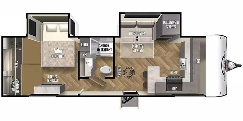 Forest River Ozark 2650FK floor plan