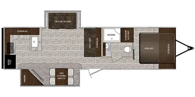 2018 Prime Time RV Lacrosse 3211RK - Floor plan