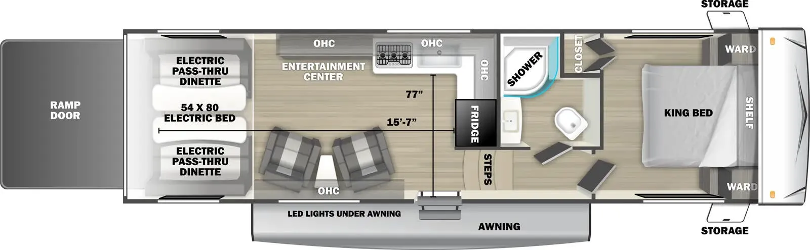 Forest River Shockwave 2710RLX floor plan