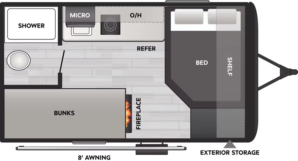 2025 Keystone Coleman 13B floor plan