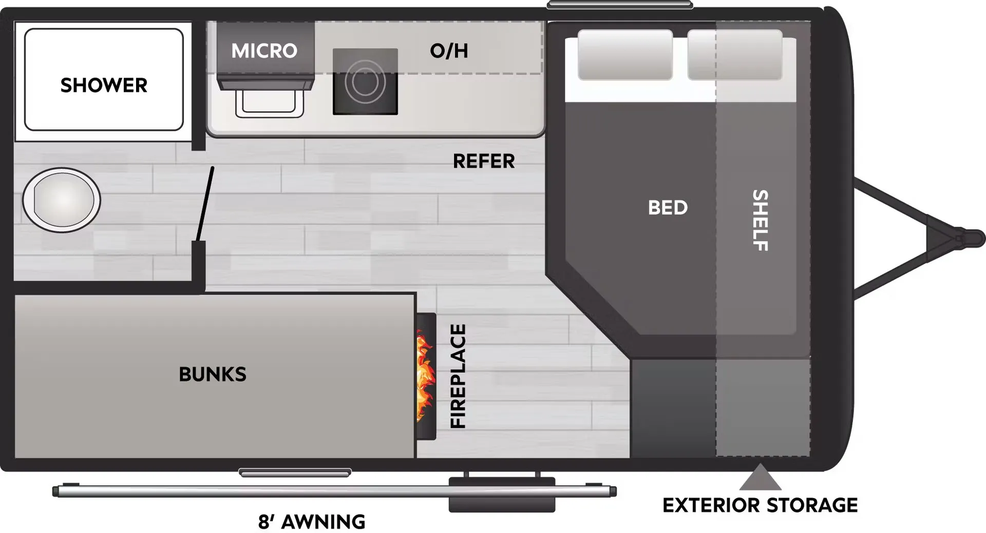 2025 Keystone Coleman 13B - Floor plan