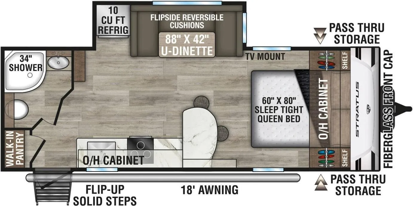 Venture RV Stratus SR231VRB floor plan