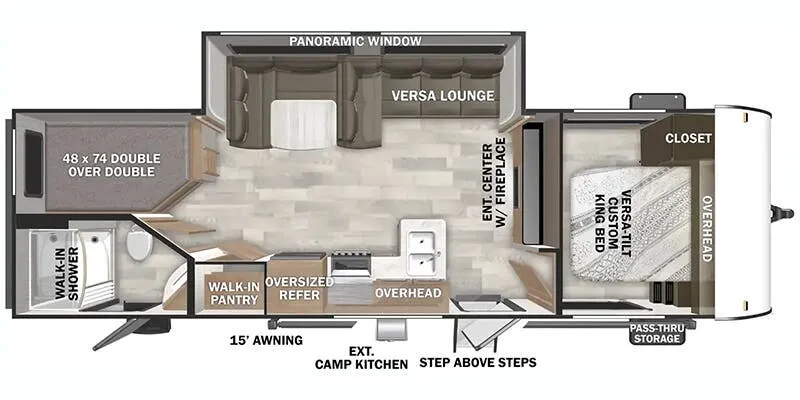Forest River Salem Cruise Lite Northwest 263BHXL floor plan