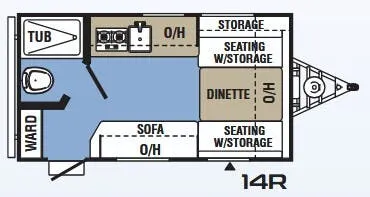 Coachmen Clipper 14R floor plan