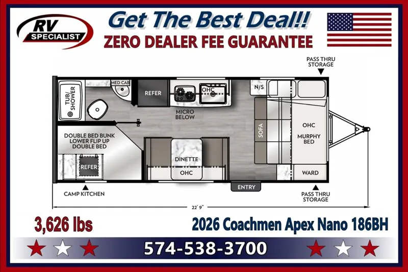 2026 Coachmen Apex Nano 186BH, Photos photo 2