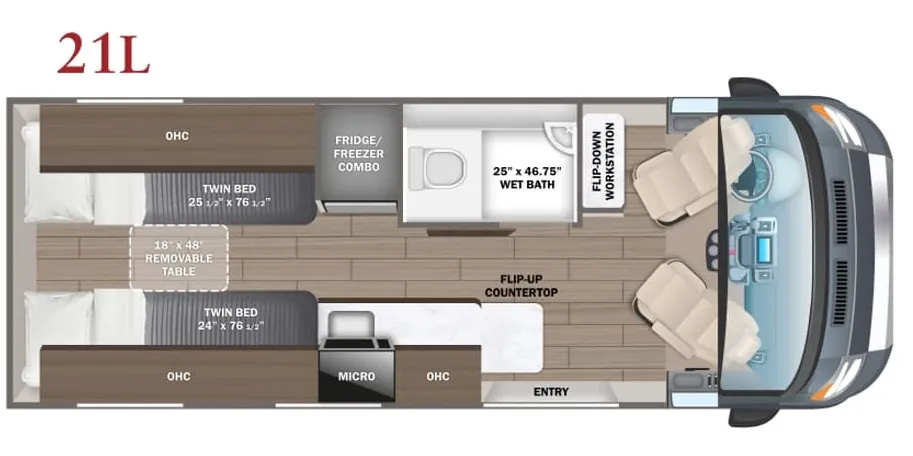2026 Entegra Coach Expanse 21L - Floor plan