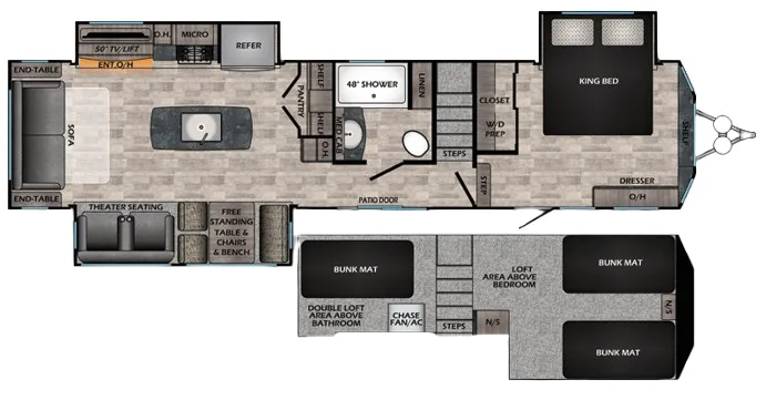 CrossRoads Hampton 375DBL floor plan